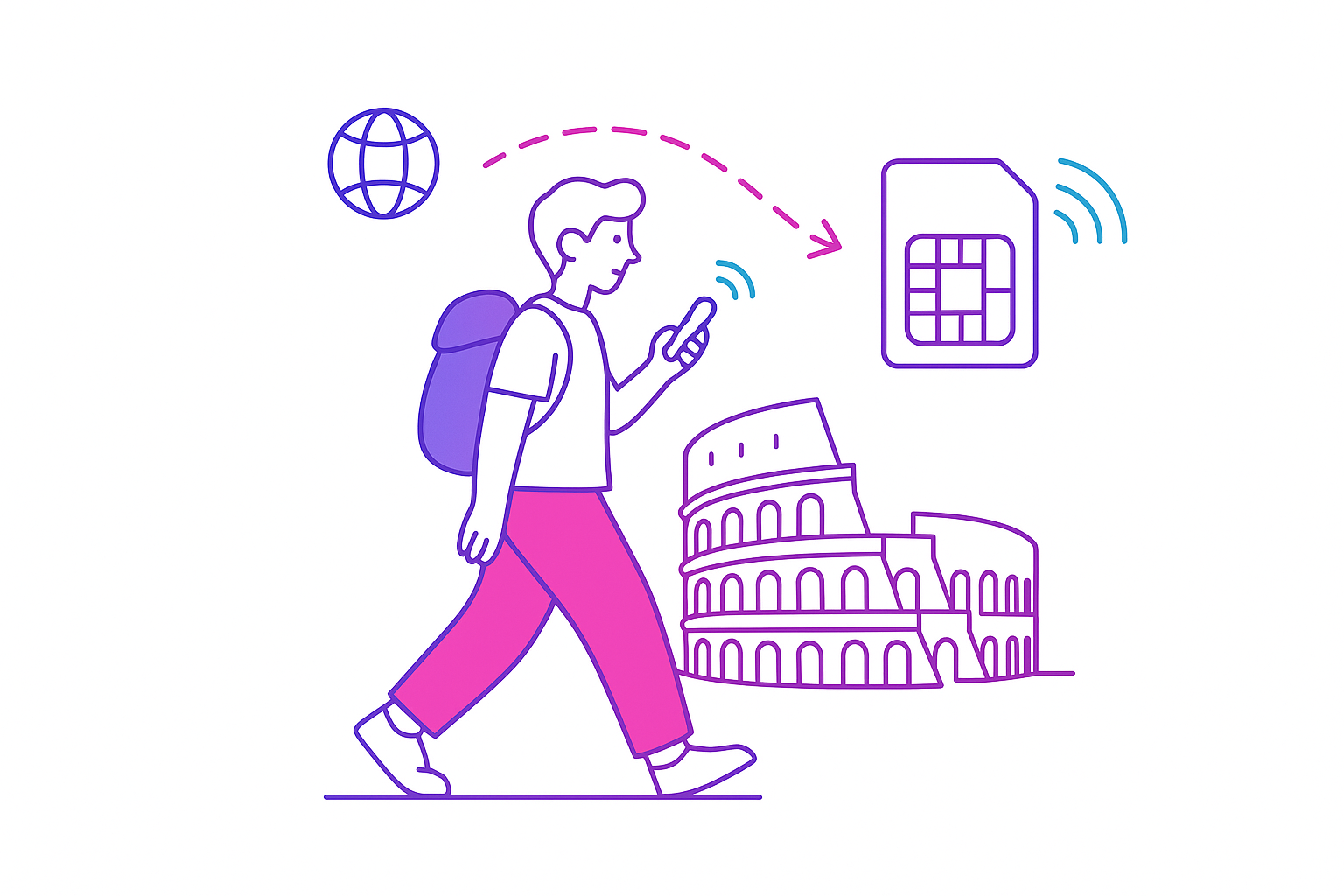 Melhor eSIM para a Itália em 2026: Principais Escolhas e Valor