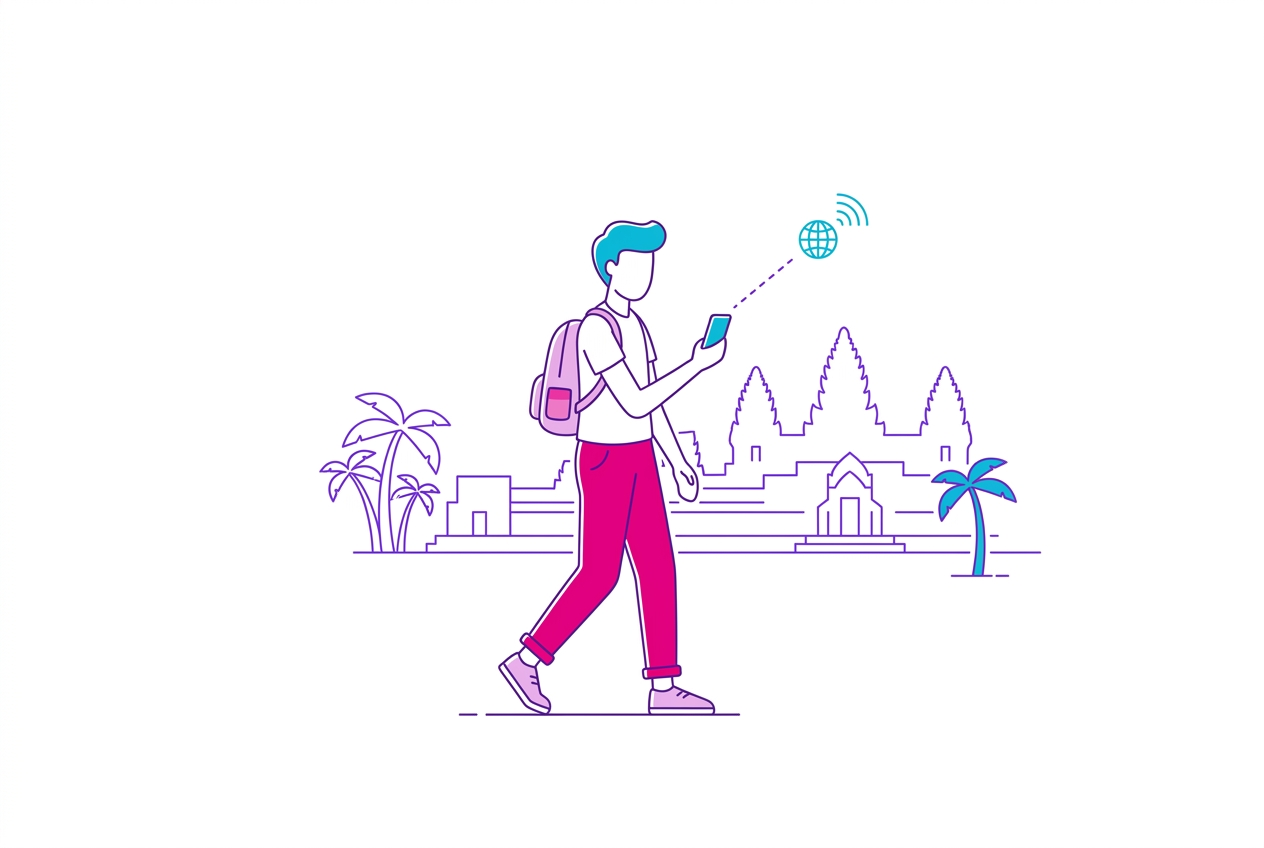 Melhor eSIM para o Camboja em 2026: comparativo