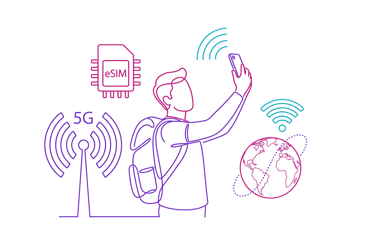 ¿Qué eSIM de viaje realmente te dan 5G en el extranjero en 2026?