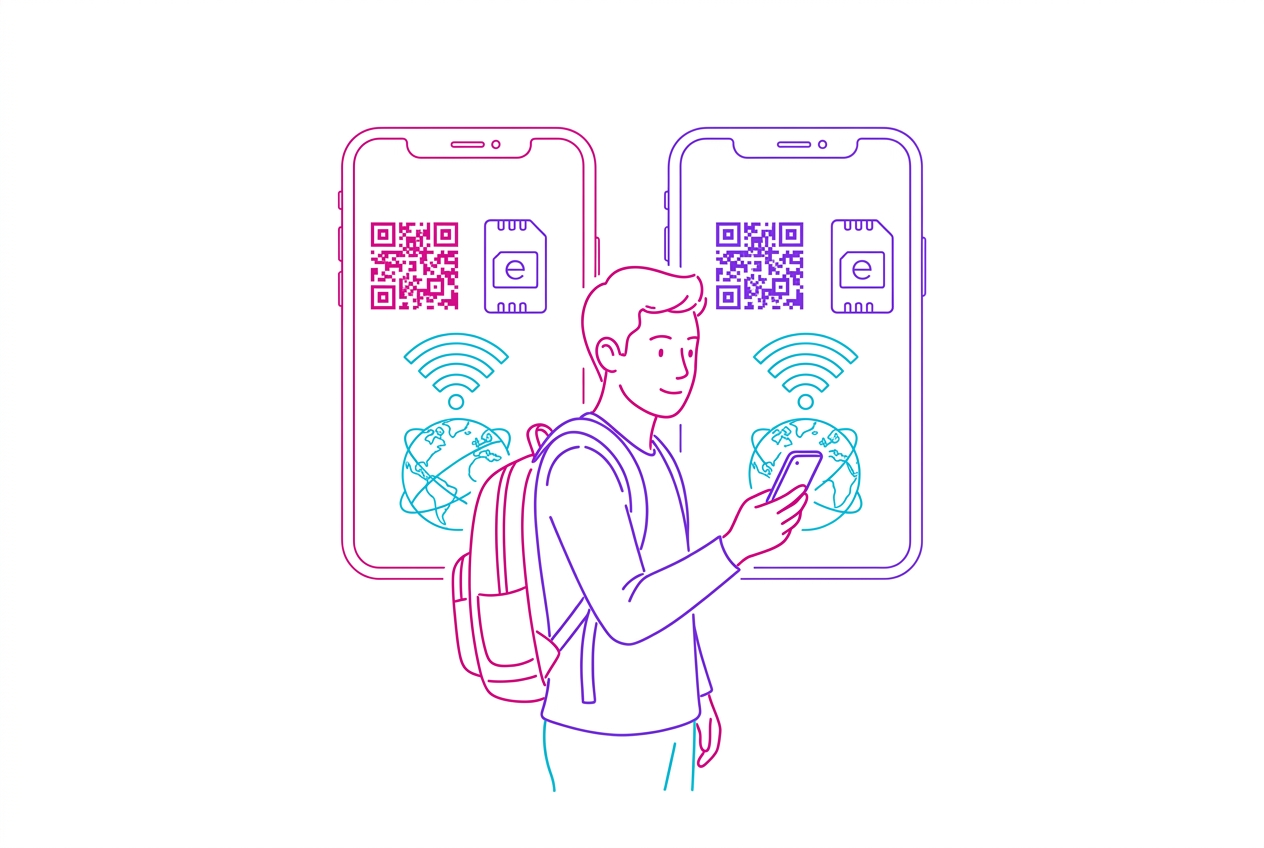 Como Usar um eSIM no Android (Samsung, Pixel) em Viagens