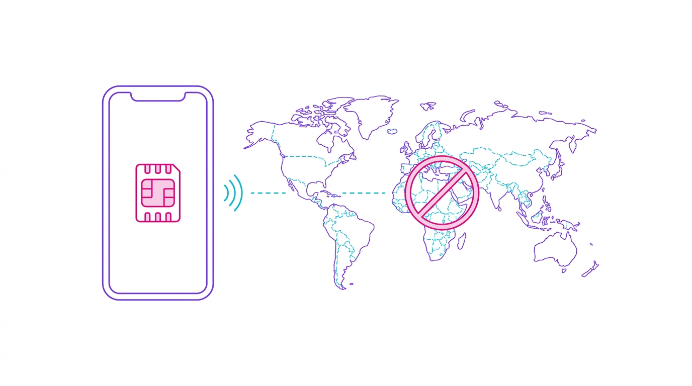 Dónde están bloqueadas las eSIM de viaje en 2026: Turquía, Kuwait, China e India