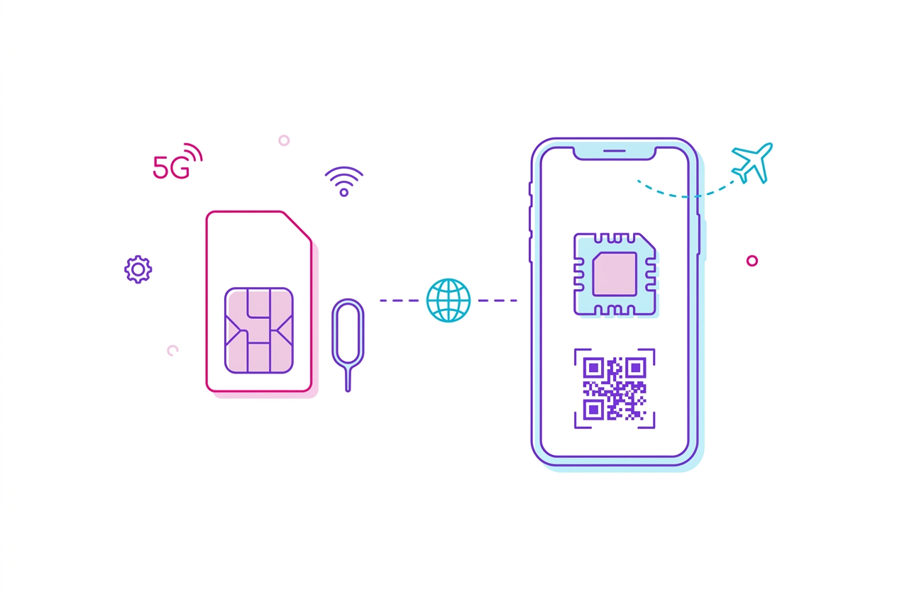 eSIM vs SIM Físico para Viagens: Prós, Contras e Qual Escolher