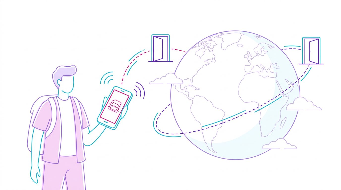 eSIMs de viagem já são 3,4% do roaming mundial em 2026, mas a velocidade varia até 10 vezes